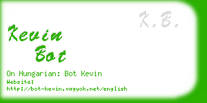 kevin bot business card